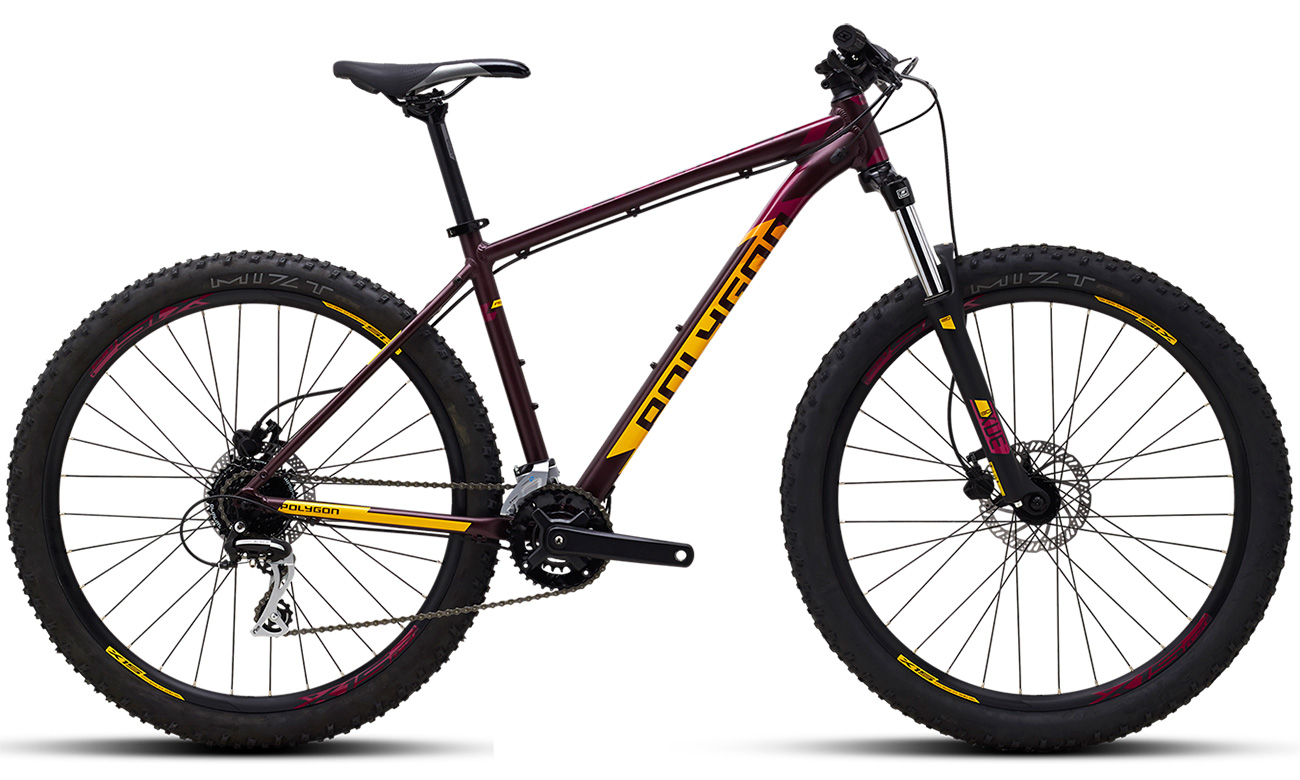 Фотография Велосипед POLYGON PREMIER 4 27,5" 2021, размер L, Фиолетовый
